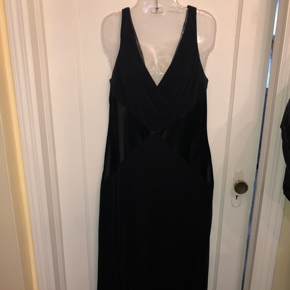 Black evening gown dress
